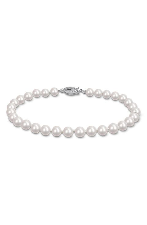5-5.5mm Cultured Freshwater Pearl Bracelet