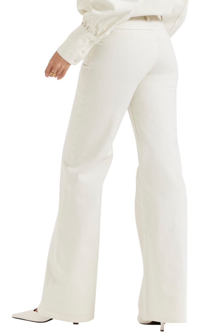 Marli Wide Leg Jeans, Alternate, color, IVORY