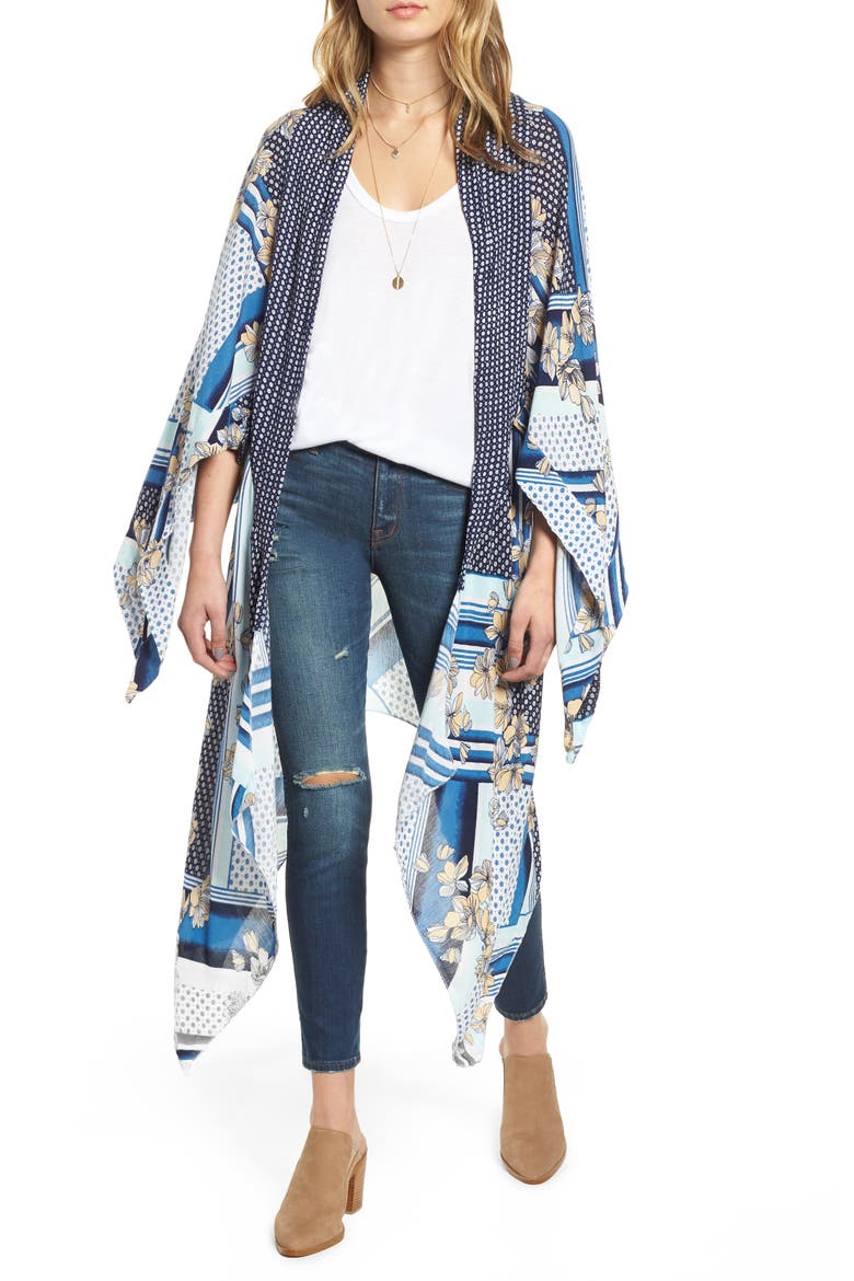Morning Glory Kimono, Main, color, MULTI
