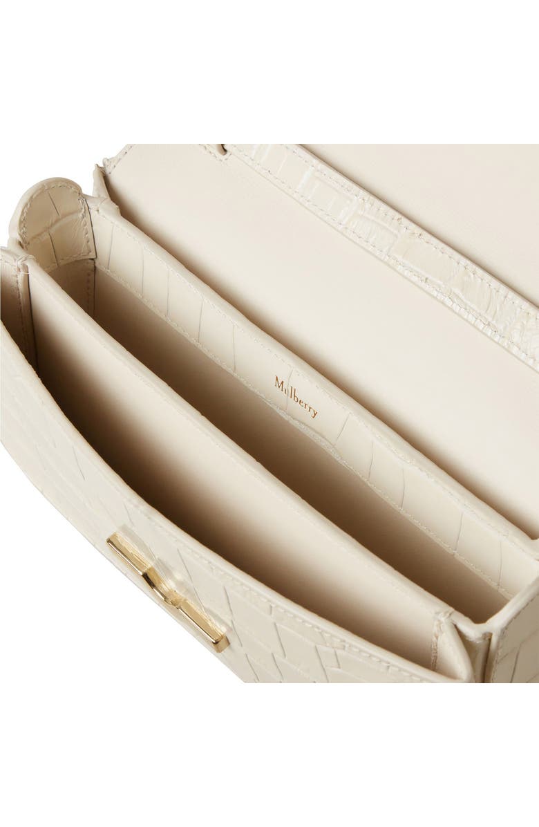 Mulberry Pimlico Croc Embossed Leather East/West Shoulder Bag, Alternate, color,