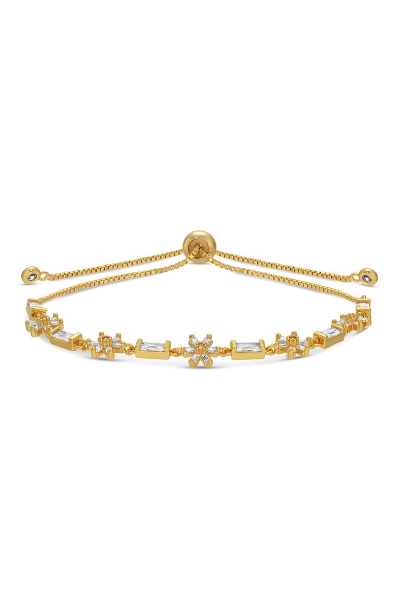 Alba Set of 2 Cubic Zirconia Bolo Bracelets, Alternate, color, GOLD