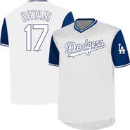 PROFILE Men's Profile Shohei Ohtani White Los Angeles Dodgers Big & Tall Name & Number Birdeye V-Neck T-Shirt