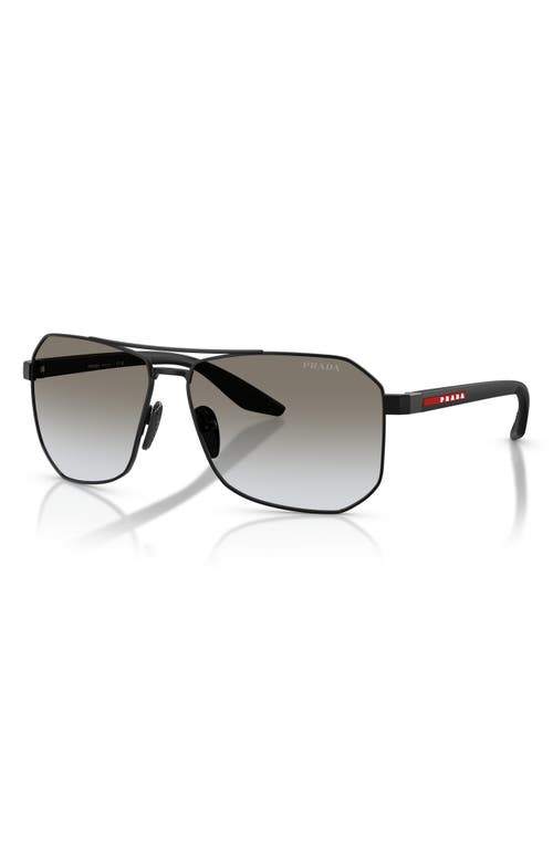 Prada Linea Rossa Ps A53s 1bo5o0 Nero Opaco Sunglasses In Black