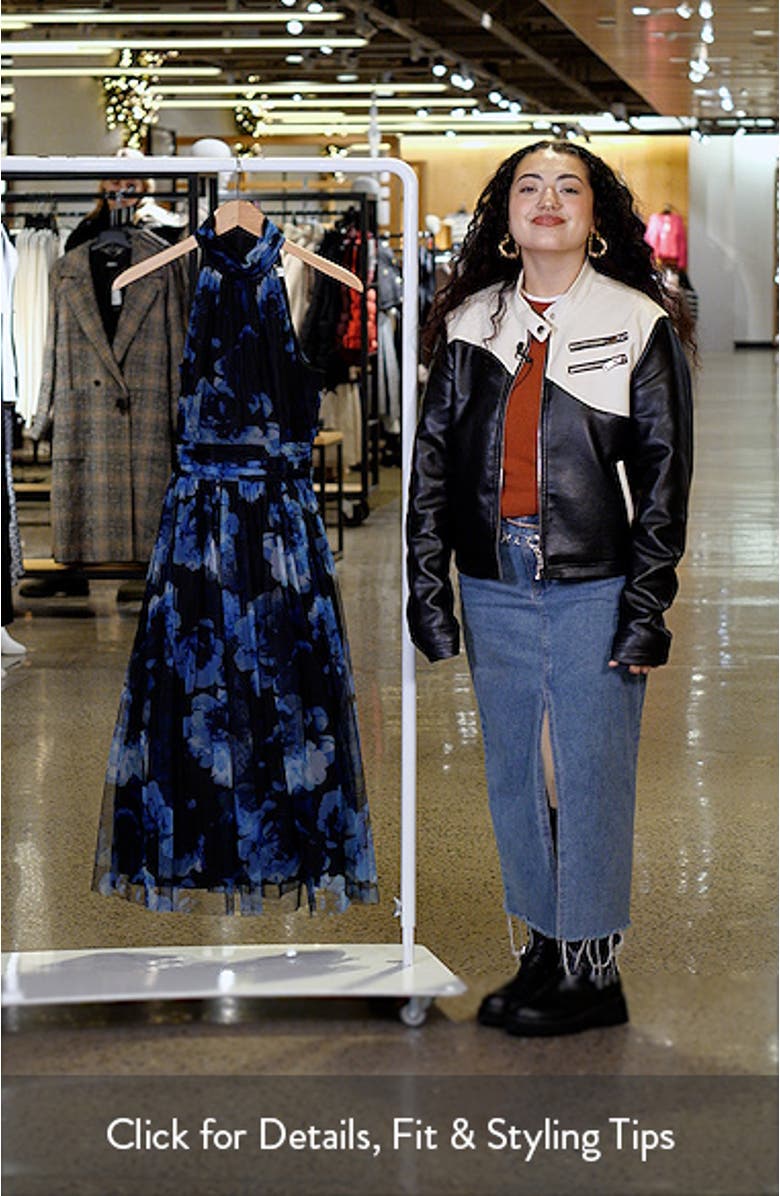 Floral Fit & Flare Ilusion Lace Midi Dress, sales video thumbnail