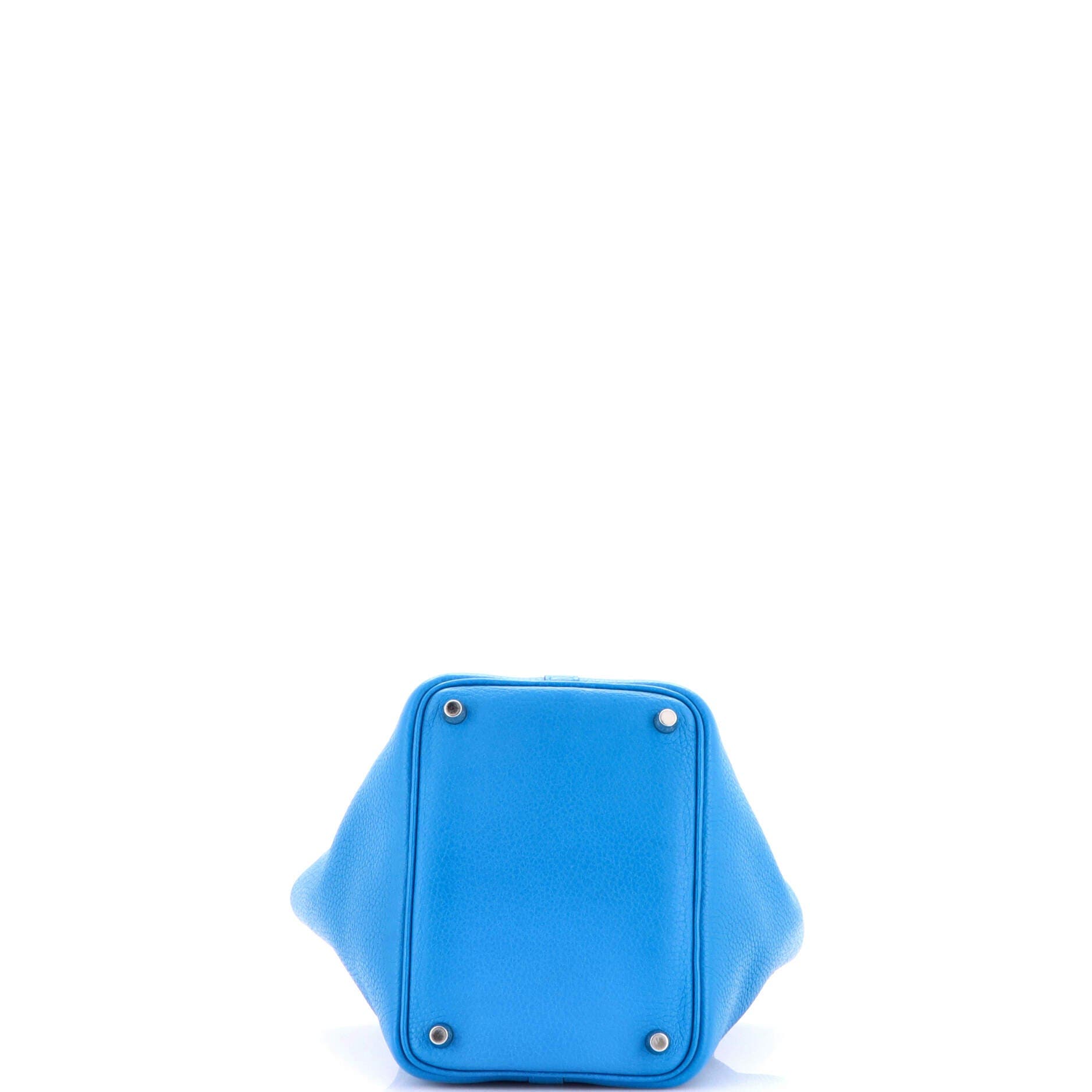 Pre-Owned Hermes Picotin Lock Bag Clemence PM, Alternate, color, Bleu Zanzibar