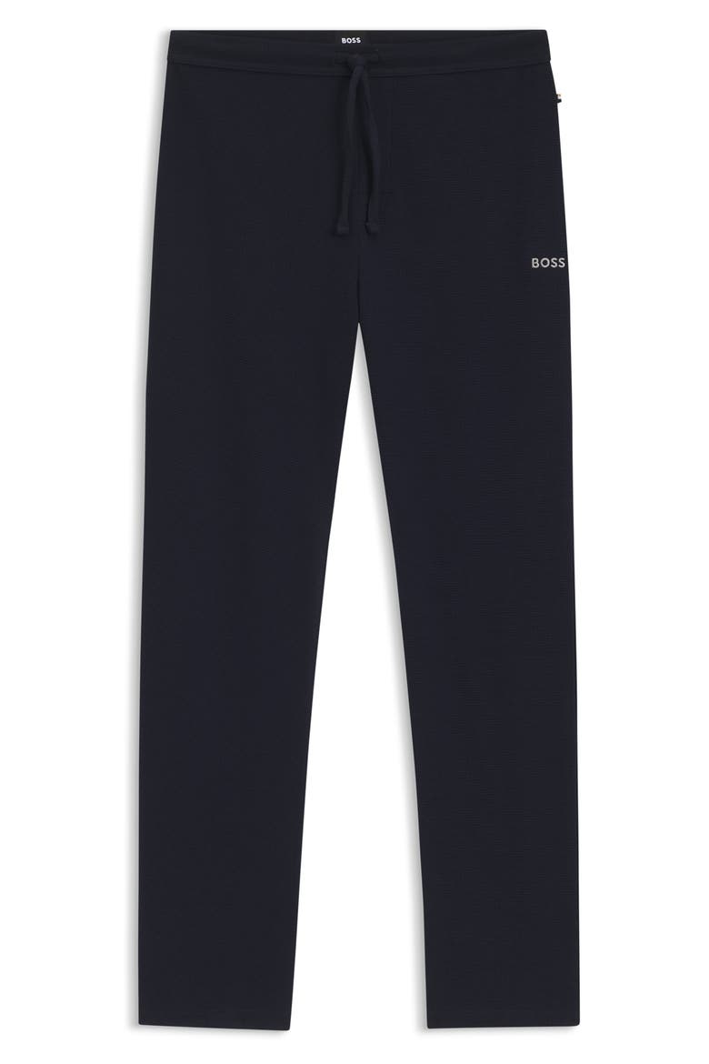 Waffle Knit Lounge Pants, Alternate, color, DARK BLUE