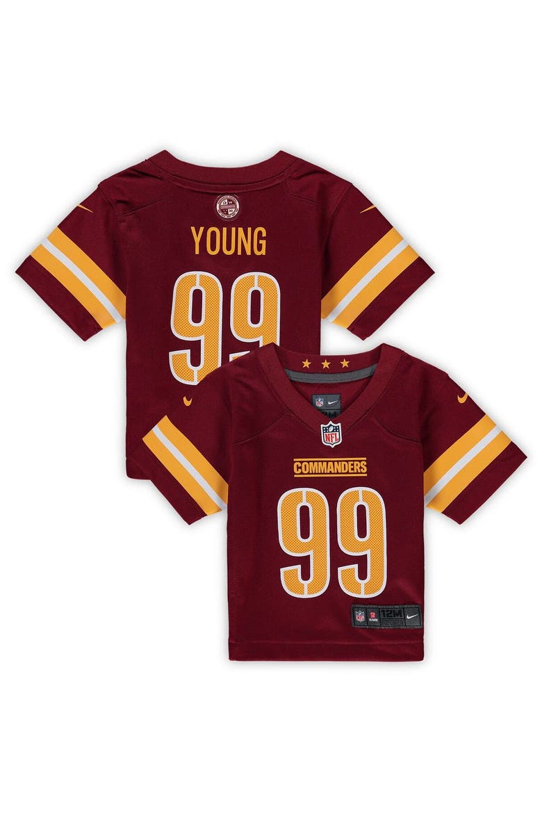 Infant Nike Chase Young Burgundy Washington Commanders Game Jersey, Main, color, Burgundy