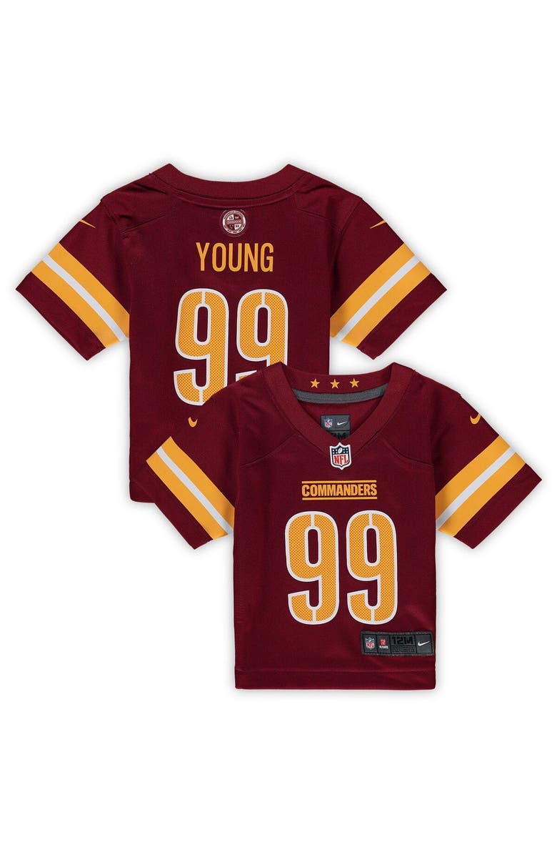 Nike Infant Nike Chase Young Burgundy Washington Commanders Game Jersey, Main, color, 