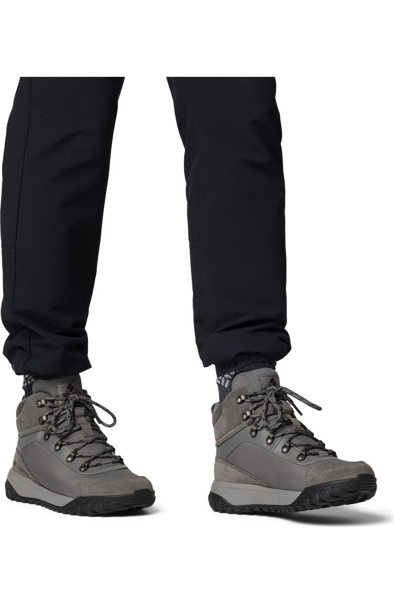 Columbia Burnsider<sup
™</sup
Waterproof Hiking Boot, Alternate, color, Charcoal/ Black