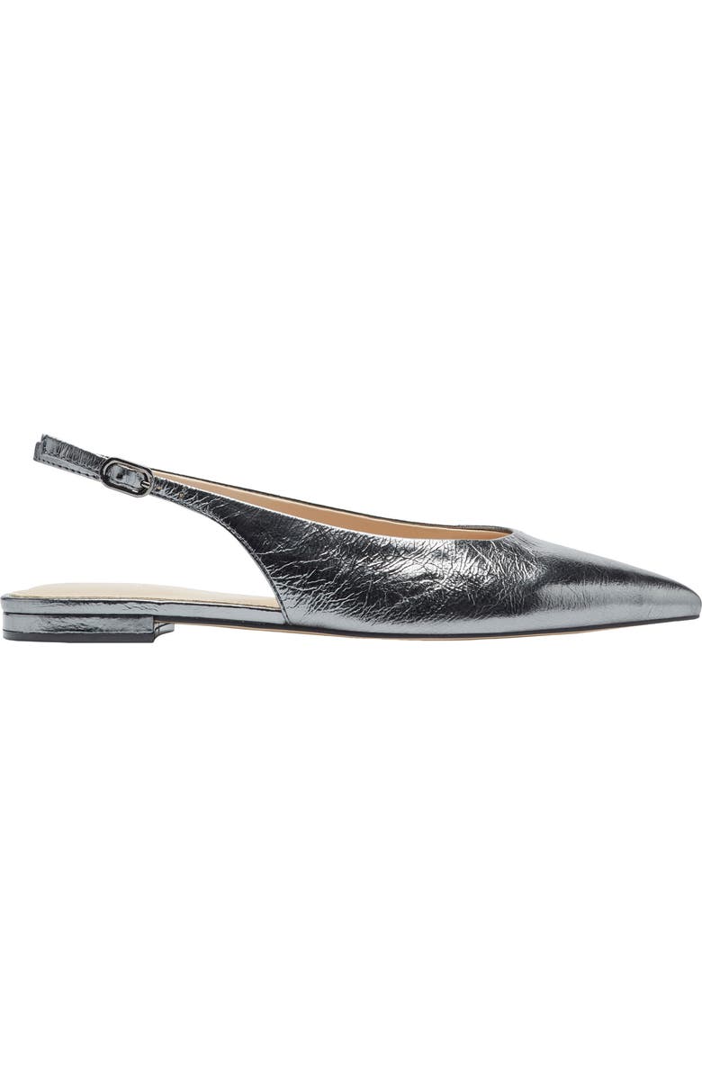 Marc Fisher LTD Grissy Slingback Flat, Alternate, color, Metallic Silver