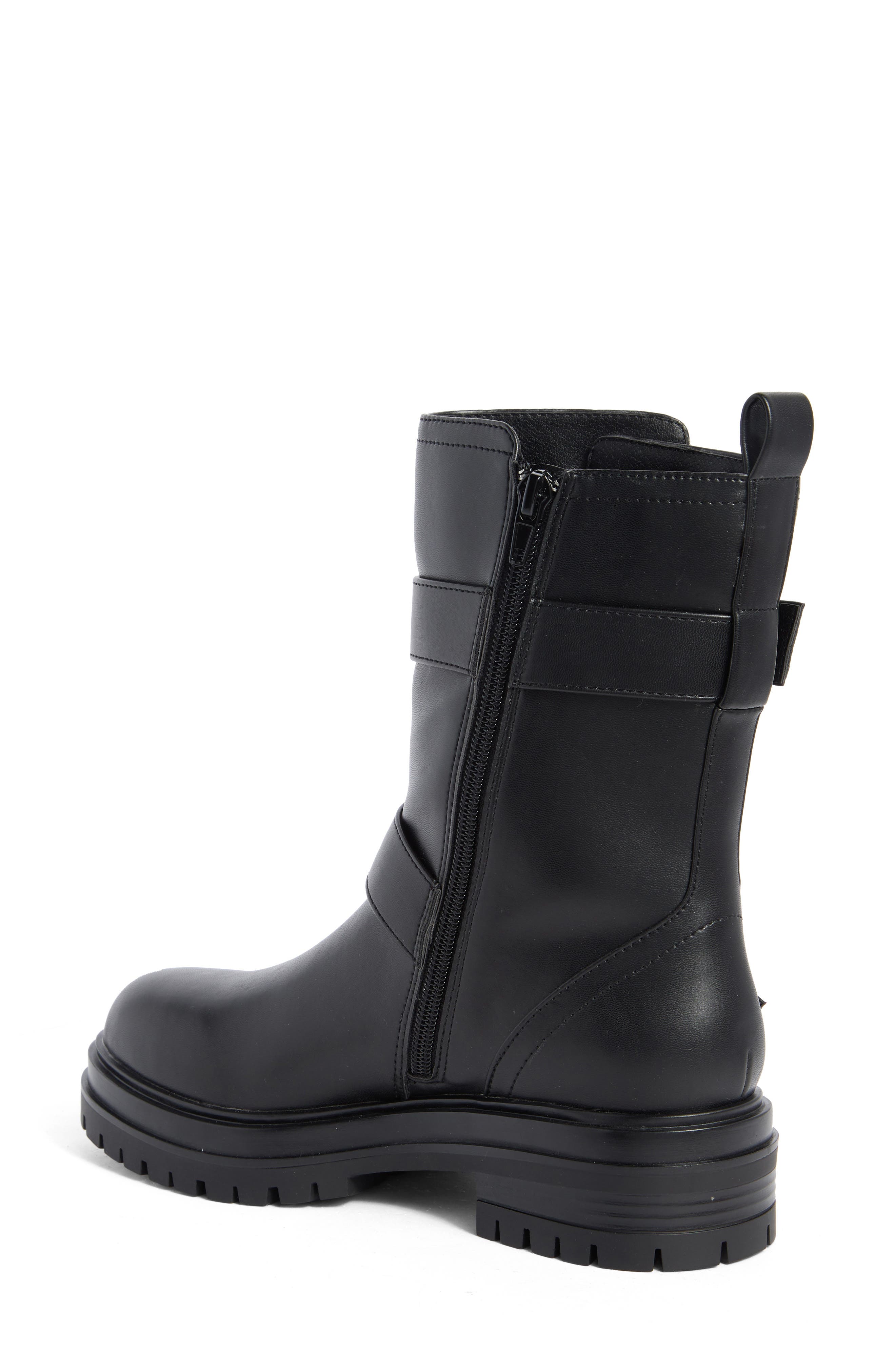 Abound Azila Moto Lug Boot, Alternate, color, Black