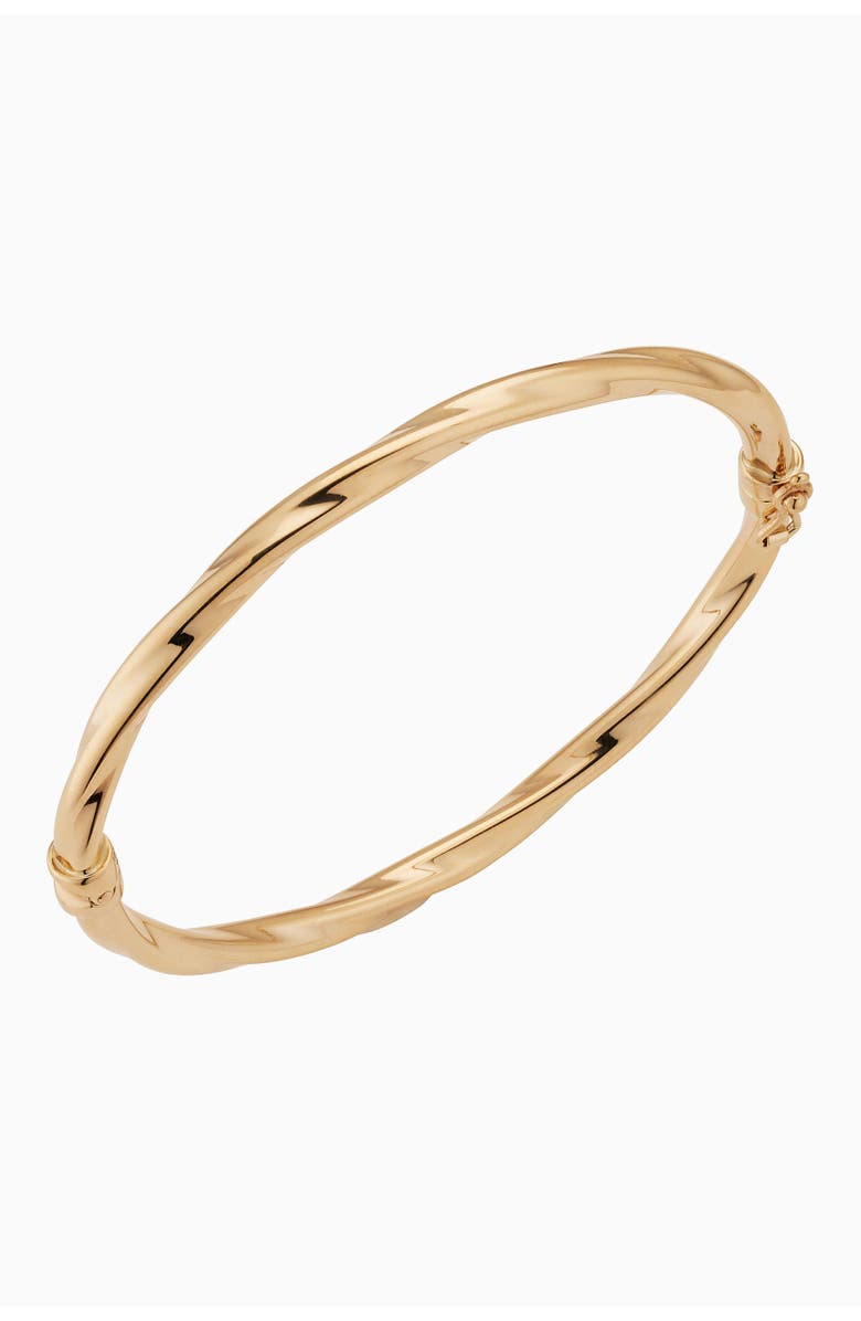 Oradina 14K Gold Goddess Bangle, Main, color, Yellow Gold