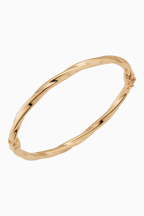 14K Gold Goddess Bangle