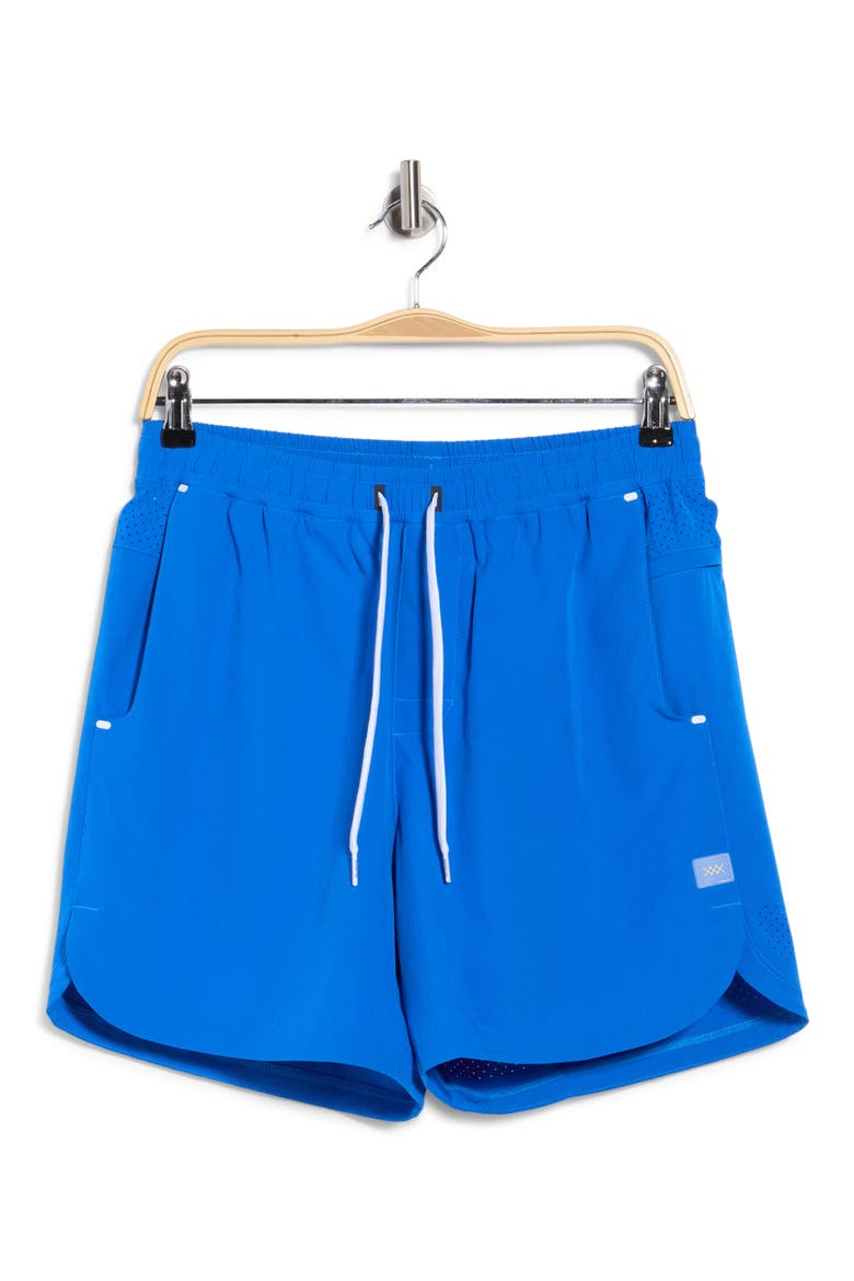 6 Deep End Performance Shorts, Main, color, ELECTRIC BLUE