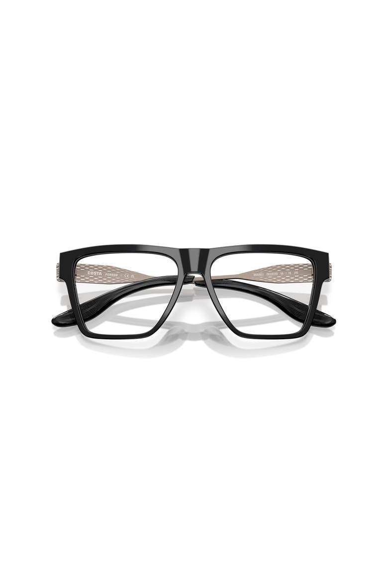 57mm Square optical glasses, Alternate, color, Black