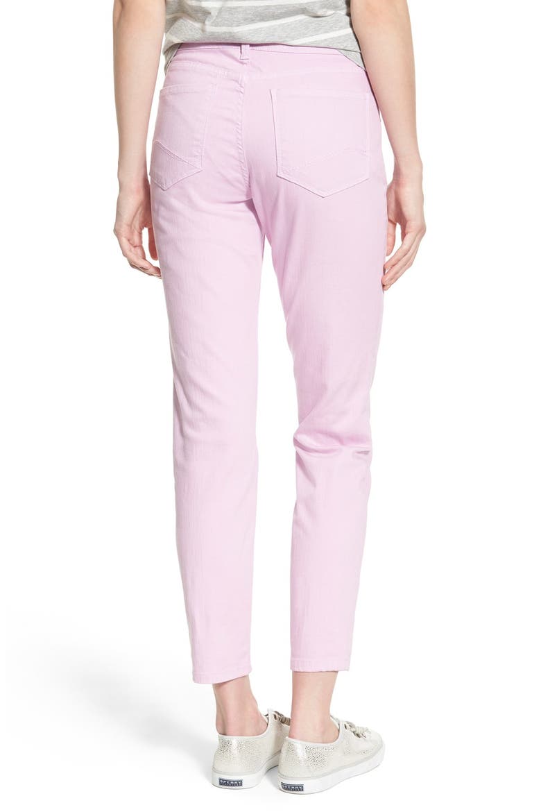 Alina Colored Stretch Ankle Skinny Jeans, Alternate, color, LAVENDER FOG