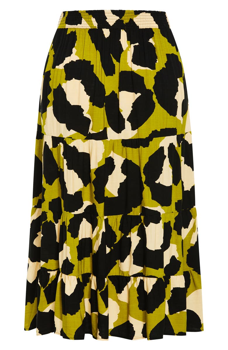 City Chic Piper Print Maxi Skirt, Alternate, color, 