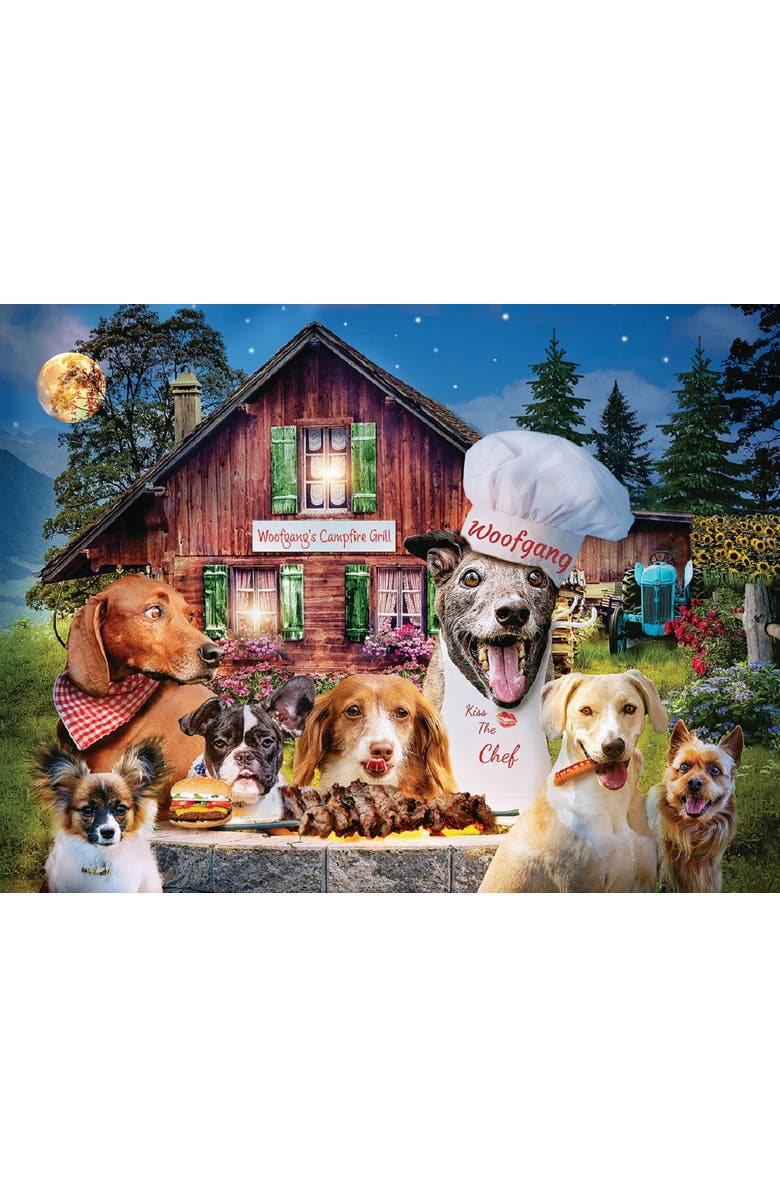 Sunsout Wolfgang's Campfire 300 piece Jigsaw Puzzle for Adults, Alternate, color, Multicolor