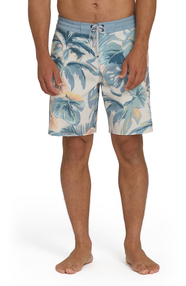 Billabong Sundays Print Swim Shorts, Main, color, Blue Horizon