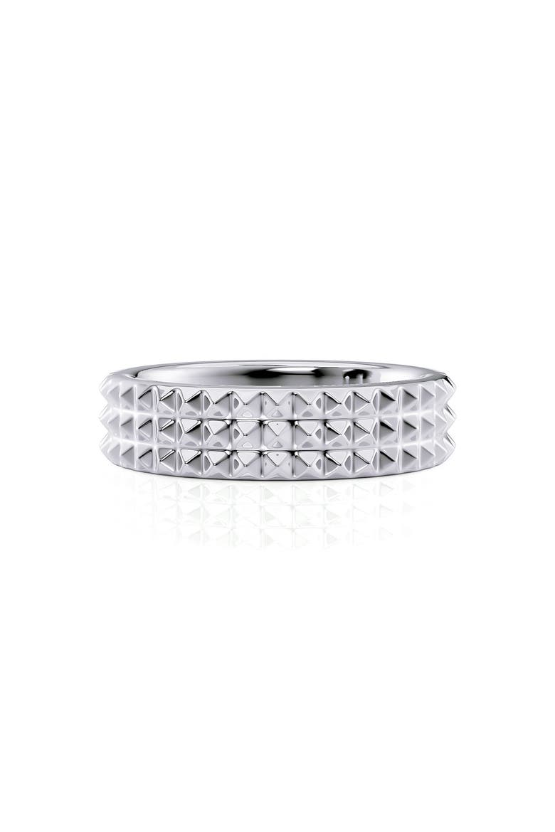 Men's Tetra Band Ring, Alternate, color, Silver