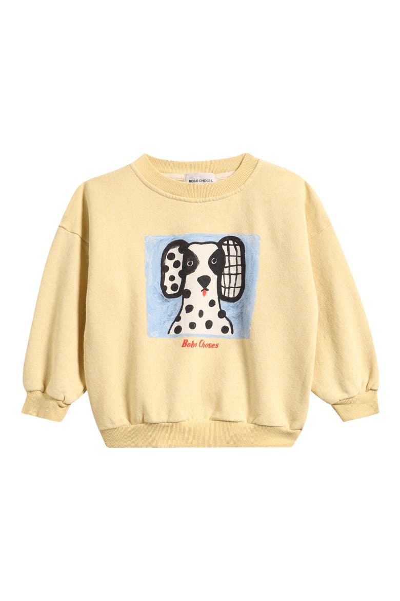 Kids' Van Dog Sweatshirt, Main, color, YELLOW