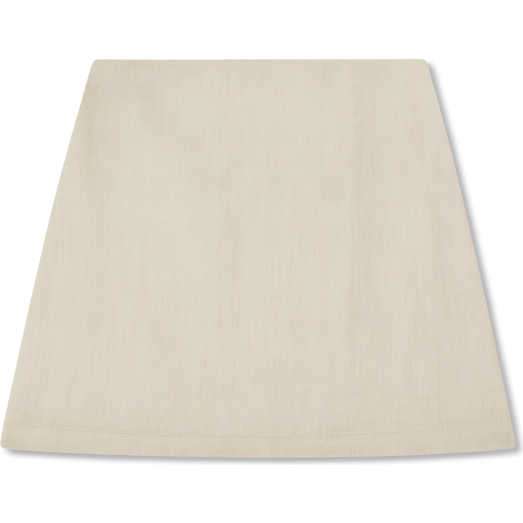 Vir Vita Ines Linen Mini Skirt In Brown