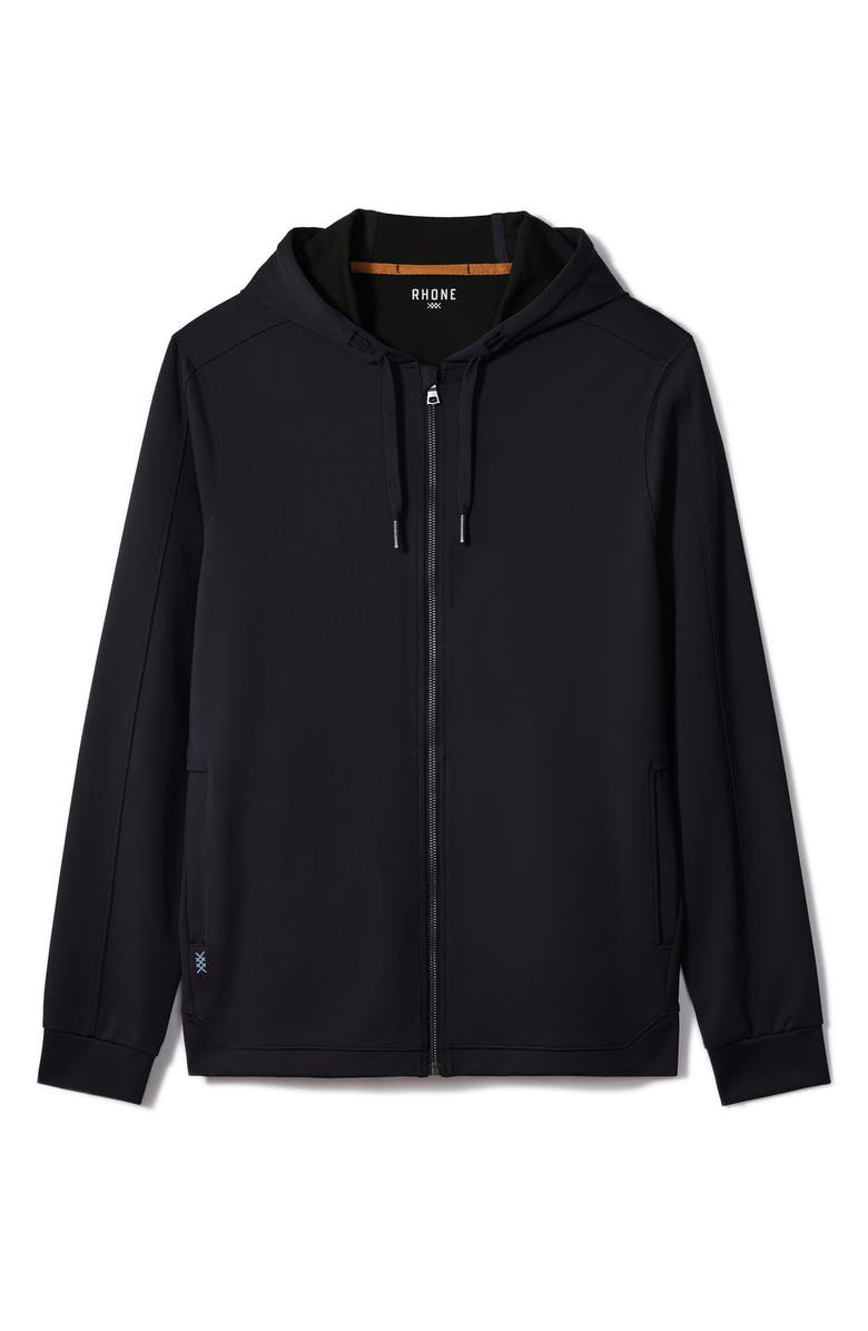 Rhone Spar V2 Zip Hoodie, Alternate, color, Black