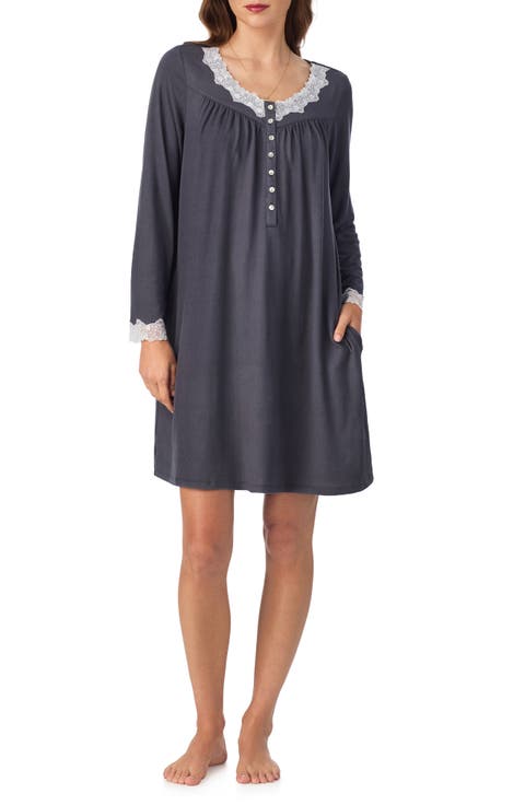 Long Sleeve Short Nightgown
