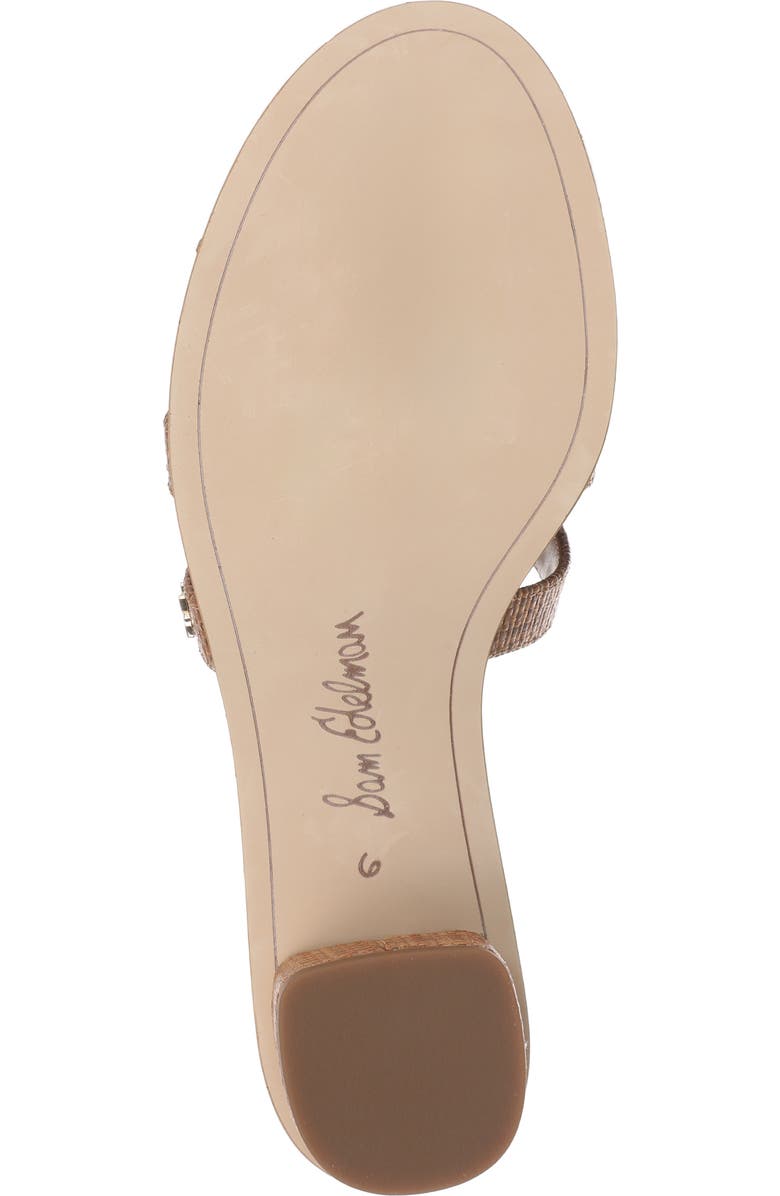 Sam Edelman Illie Block Heel Slide Sandal, Alternate, color, New Cuoio