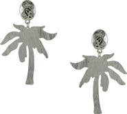 OLIVIA WELLES Palm Paradise Drop Earrings