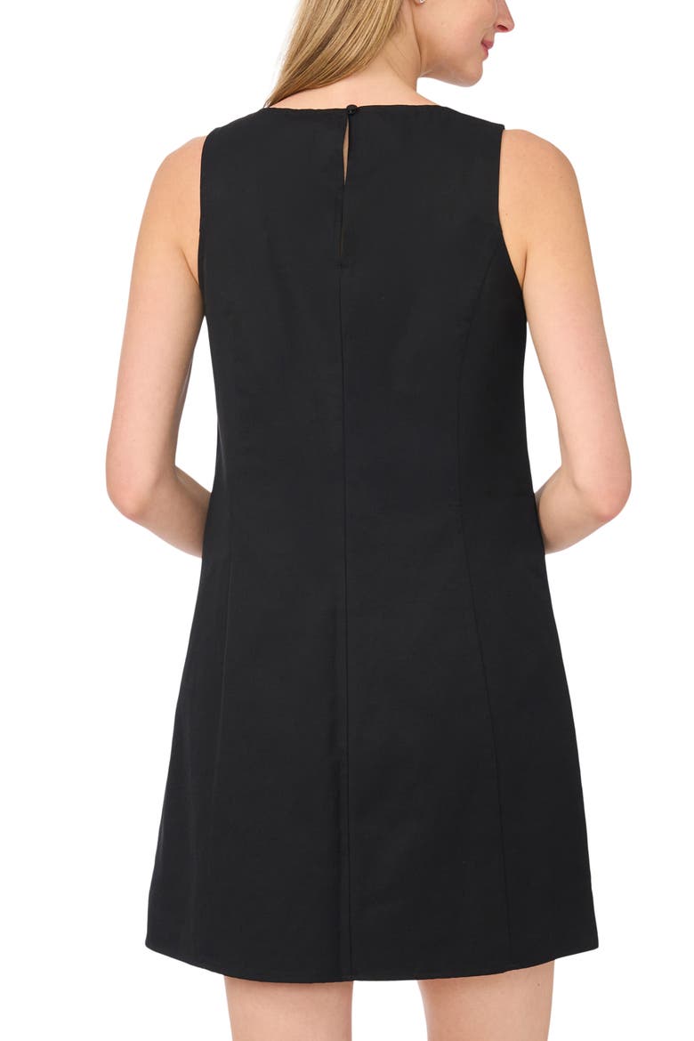 Sleeveless Cotton Blend Sheath Dress, Alternate, color, RICH BLACK