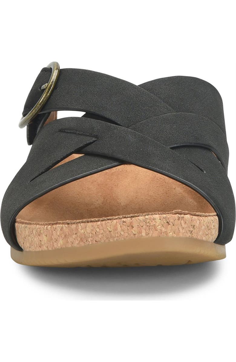 EUROSOFT Grainger Wedge Slide Sandal, Alternate, color, Black