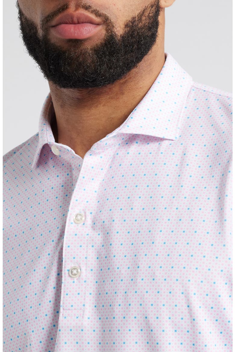 Maxim Dot Print PREP-FORMANCE Golf Polo, Alternate, color, PORTO PINK