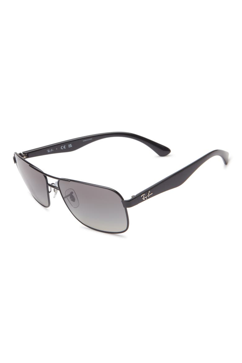 59mm Aviator Sunglasses, Alternate, color, BLACK