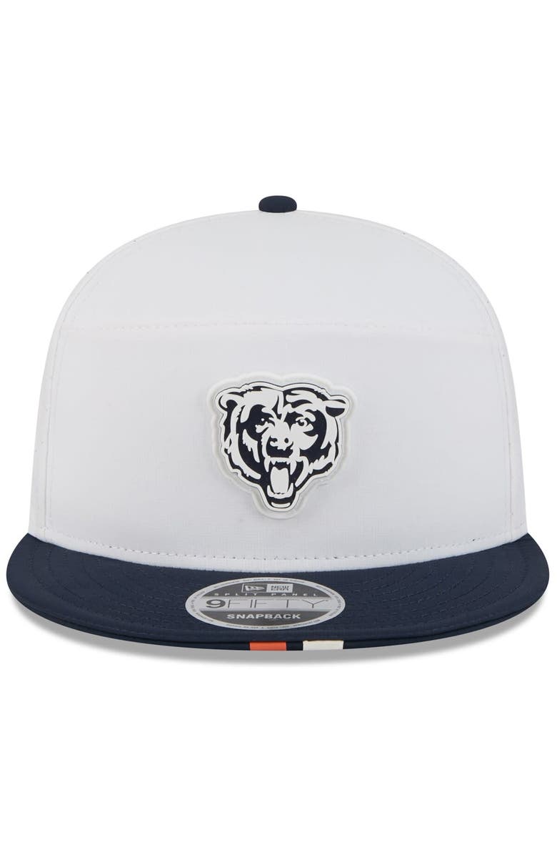 New Era Men's New Era  White/Navy Chicago Bears 2025 NFL Training Camp Split Panel 9FIFTY Snapback Hat, Alternate, color, 
