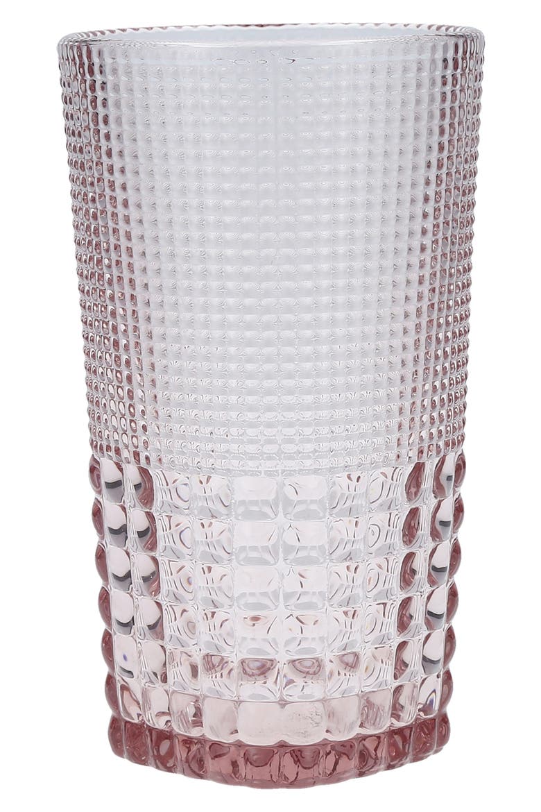 Malcolm Set of 6 Iced Beverage Glasses, Main, color, PINK