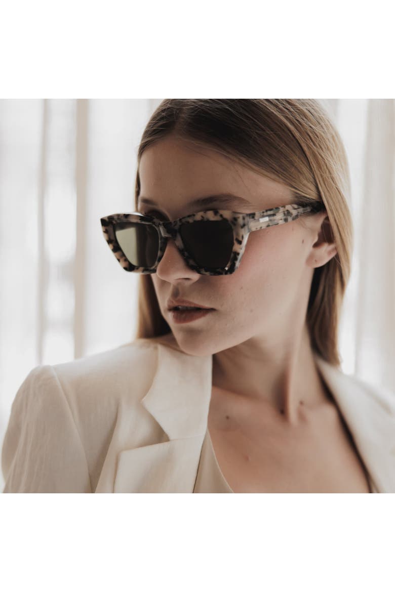 Osca Cream Sunglasses, Alternate, color, Green
