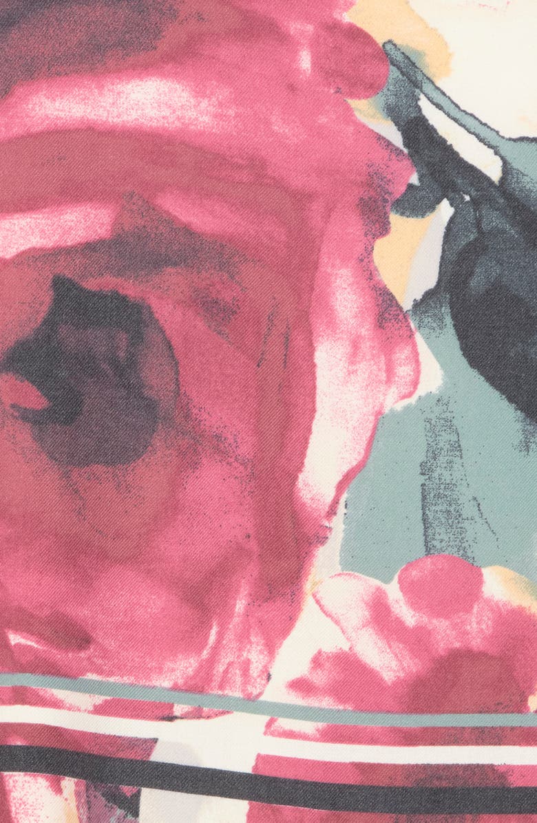 Vince Camuto Watercolor Floral Supersoft Wrap, Alternate, color, Grey