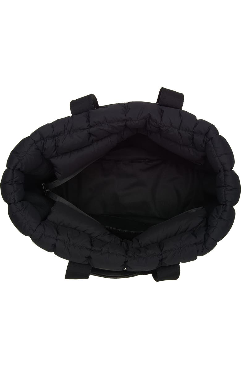 Moncler Caradoc Puffer Tote, Alternate, color, Black