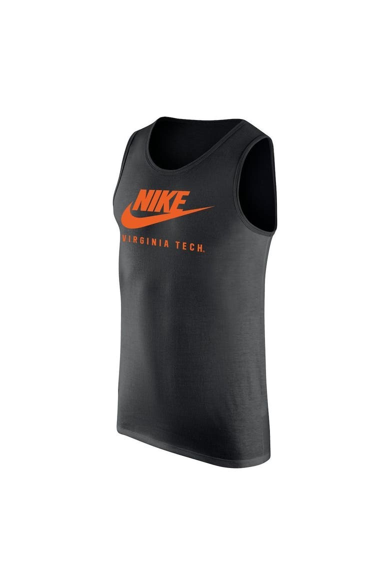Men's Nike Black Virginia Tech Hokies Futura Performance Scoop Neck Tank Top, Alternate, color, Black