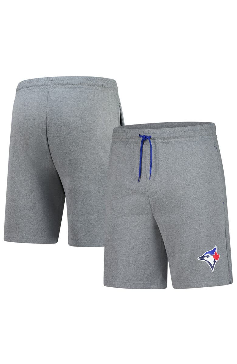 FANATICS Men's Fanatics Heather Gray Toronto Blue Jays Logo Shorts, Alternate, color,