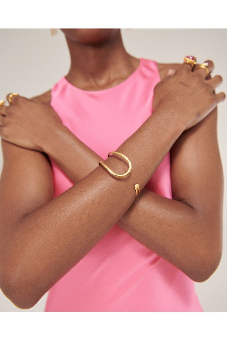 Nefeli Flow Cuff Bracelet, Alternate, color, Brass