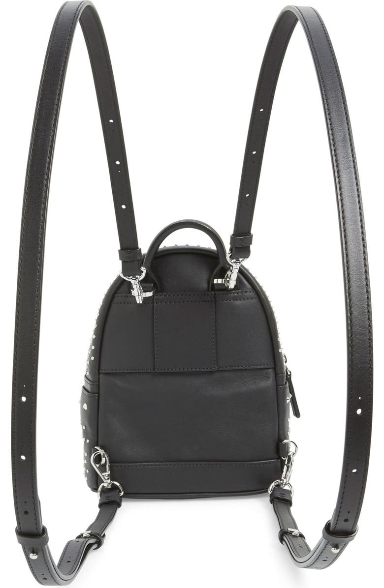 MCM 'X-Mini Stark - Bebe Boo' Studded Leather Backpack, Alternate, color,