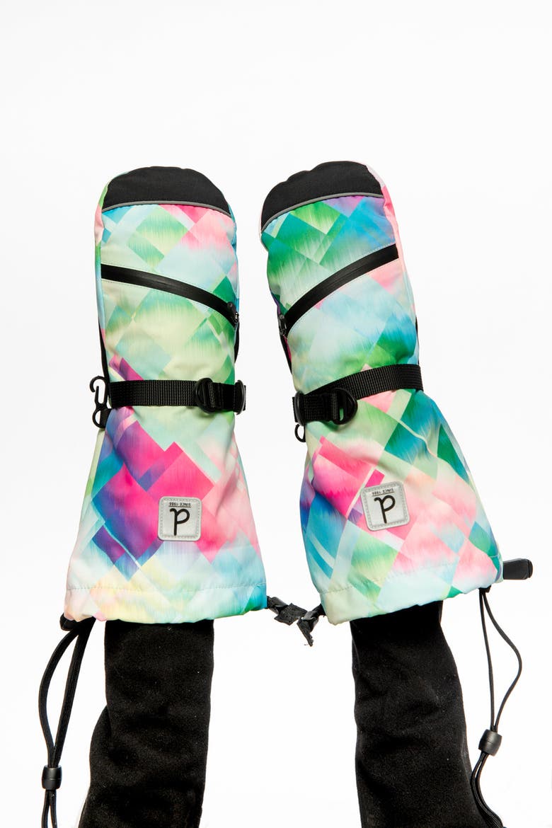 Diamond Teknik Waterproof Cordura Reinforced Winter Mittens, Alternate, color, Multicolored with a Diamond