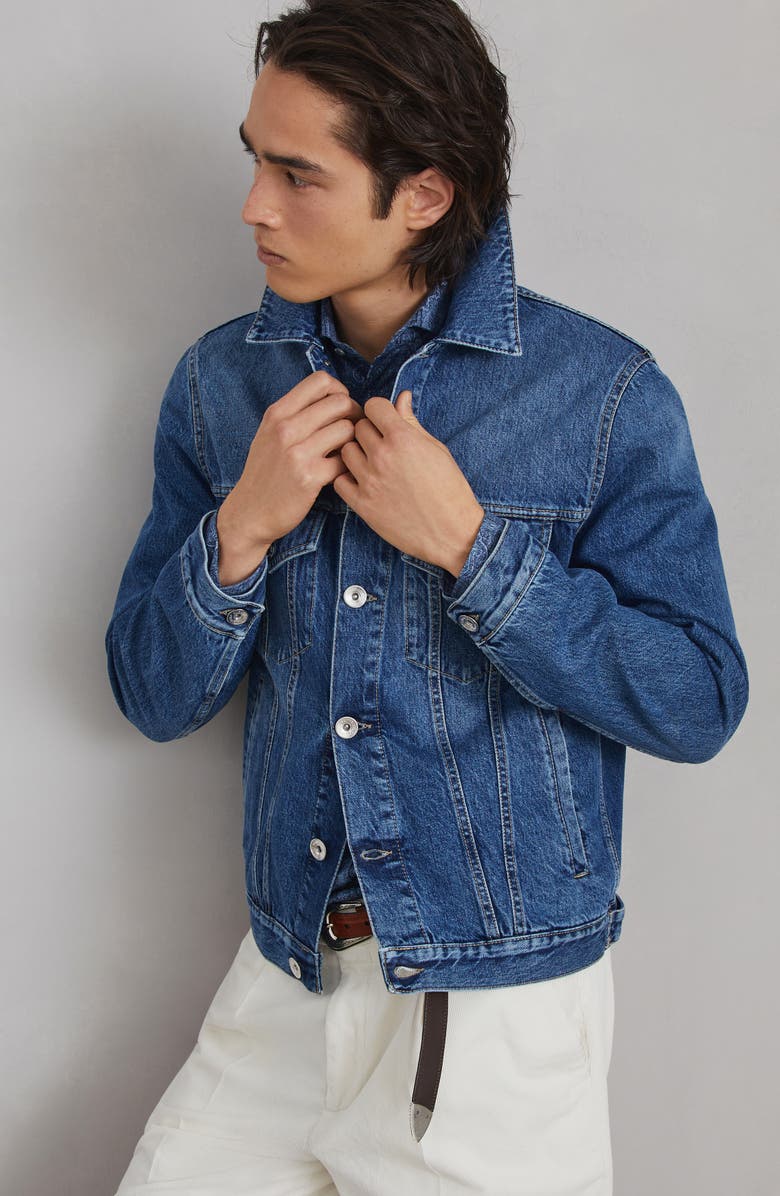 Brunello Cucinelli Denim four-pocket jacket, Alternate, color, 