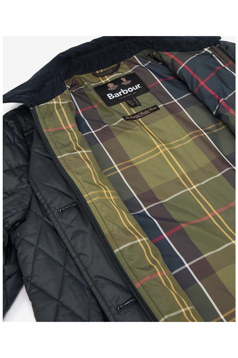 Constable Quilted Longline Jacket, Alternate, color, BLACK