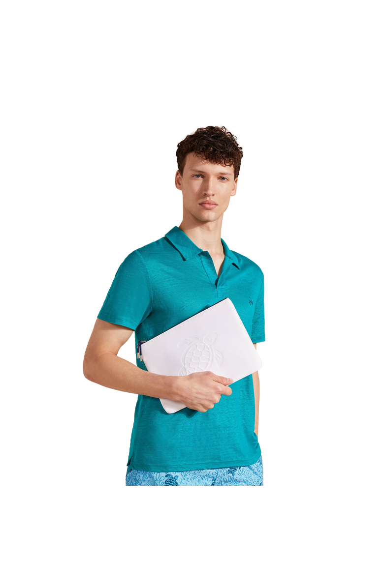 Vilebrequin Neoprene Pouch Solid, Alternate, color, Blanc