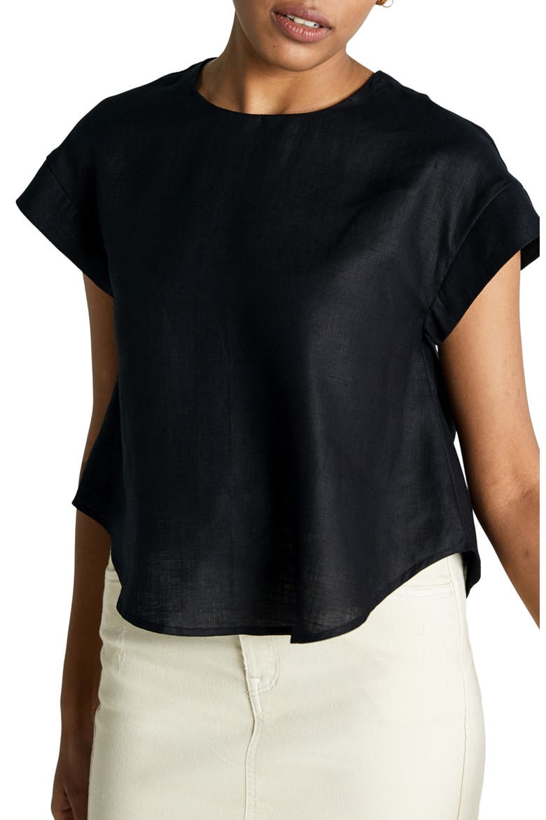 Sandcastles Saturday Top, Alternate, color, Black