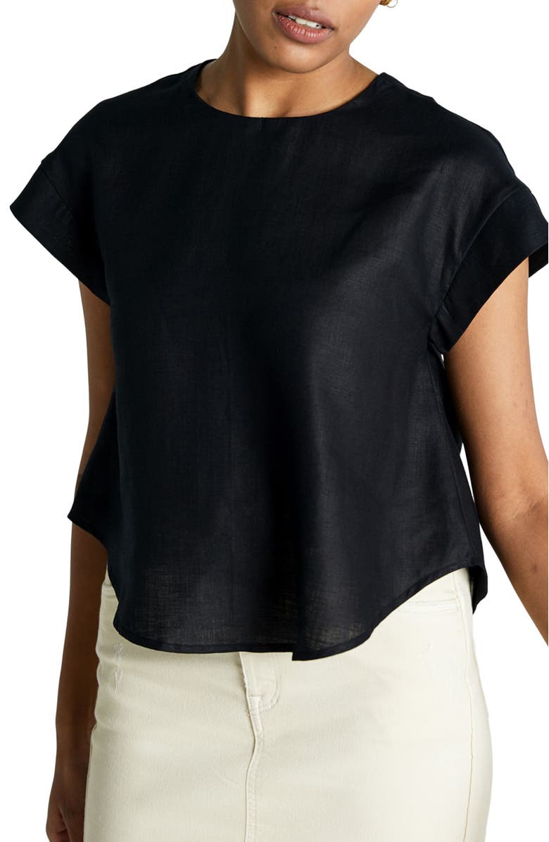 Reistor Women's Sandcastles Saturday Top - White - XL, Alternate, color, Black