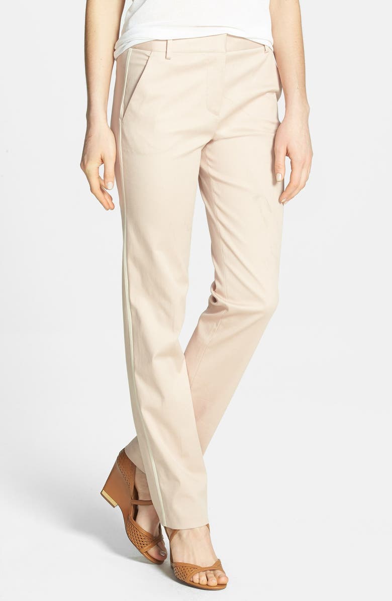 Tory Burch 'Harp' Twill Pants, Main, color, 